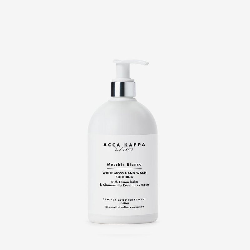Acca Kappa White Moss Hand Wash â€“ Gentle Cleanser with Chamomile and Lemon Balm, 500ml
